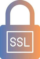 SSL Gradient Icon vector