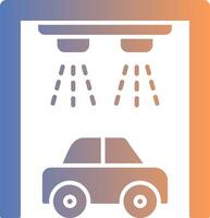 Car Wash Gradient Icon vector