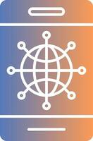 Internet Gradient Icon vector