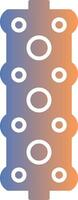Gasket Gradient Icon vector