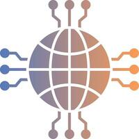 Network Gradient Icon vector