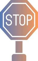 Stop Gradient Icon vector