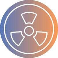 Radioactivity Gradient Icon vector