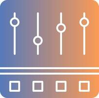 Control Panel Gradient Icon vector