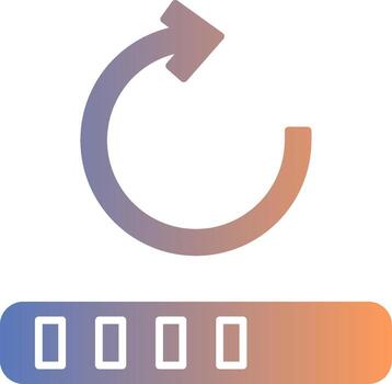 Loader Gradient Icon vector