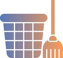 Mop Gradient Icon vector