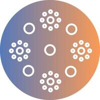 Skin Disease Gradient Icon vector