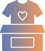 Clothes Donation Gradient Icon vector