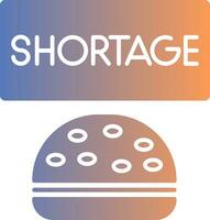 Shortage Gradient Icon vector