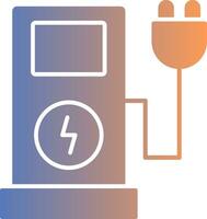 Electric Charge Gradient Icon vector