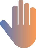 Hand Gradient Icon vector