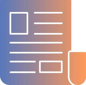 Article Gradient Icon vector