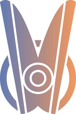 Clothespin Gradient Icon