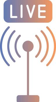 Broadcast Gradient Icon vector
