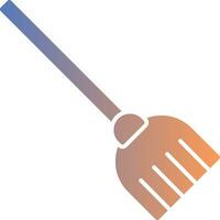 Broom Gradient Icon vector