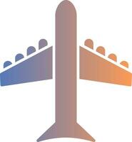 Airplane Gradient Icon vector