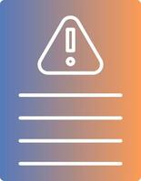 Acceptable Risk Gradient Icon vector