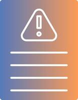 Acceptable Risk Gradient Icon vector