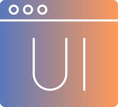 Ui Gradient Icon vector
