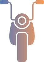 Motorcycle Gradient Icon vector