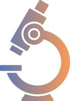 Microscope Gradient Icon vector