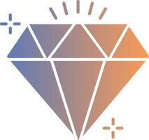 Diamond Gradient Icon vector