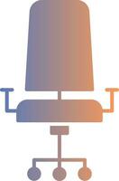 Chair Gradient Icon vector