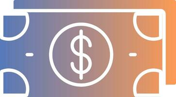 Money Gradient Icon vector