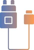 Charger Gradient Icon vector