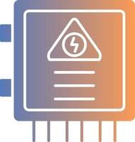 Fuse Box Gradient Icon vector