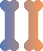 Bones Gradient Icon vector