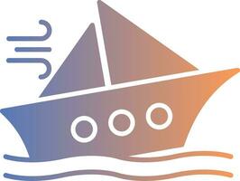 Shipwreck Gradient Icon vector