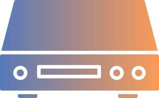 Dvd Player Gradient Icon vector