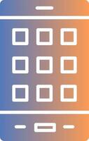 Mobile Phone Gradient Icon vector