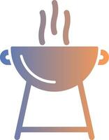 Grill Gradient Icon vector