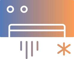 Air Conditioning Gradient Icon vector