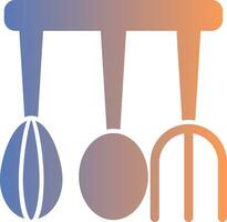 Kitchen Utensils Gradient Icon vector