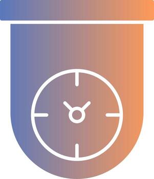 Kitchen Timer Gradient Icon vector