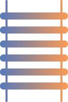 Step Ladder Gradient Icon vector