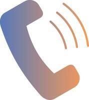 Phone Call Gradient Icon vector