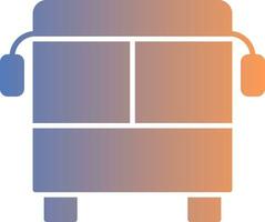 Bus Gradient Icon vector