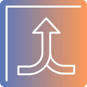 Split Gradient Icon vector