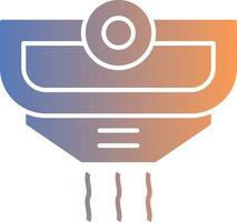 Smoke Detector Gradient Icon vector