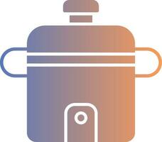 Rice Cooker Gradient Icon vector