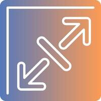 Expand Gradient Icon vector