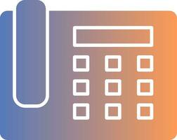 Landline Gradient Icon vector