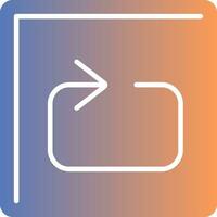 Loop Gradient Icon vector