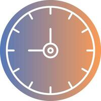 Clock Gradient Icon vector
