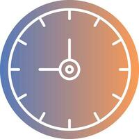 icono de gradiente de reloj vector