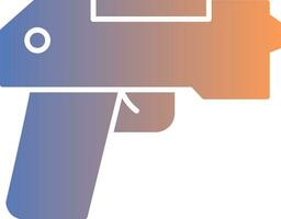 Pistol Gradient Icon vector